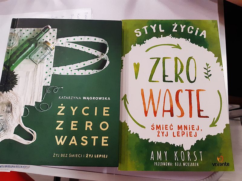 Książki na temat zero waste - 2 sztuki..